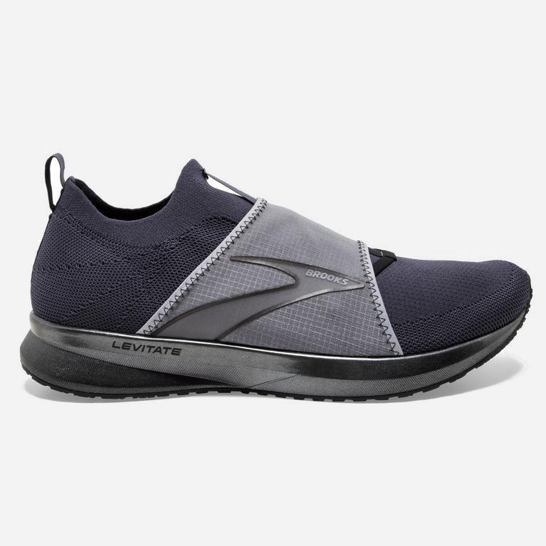 Brooks Levitate 4 Le Hardloopschoenen voor Heren Grijs/Zwart (OPFXV-6832)